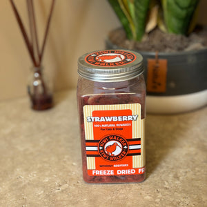 Freeze-dried treats for dogs and cats 100% strawberry 25g