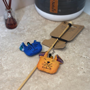 Cane à pèche pour chat