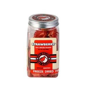 Friandises lyophilisées pour chiens et chats 100% fraise 25g